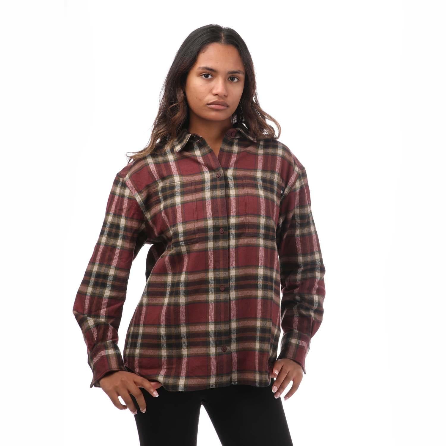 Port - Front - Timberland Womens-Ladies Flannel Overshirt