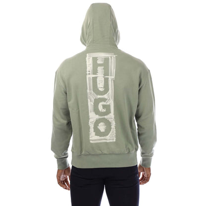 Green - Back - Hugo Boss Mens Diushi Hoodie