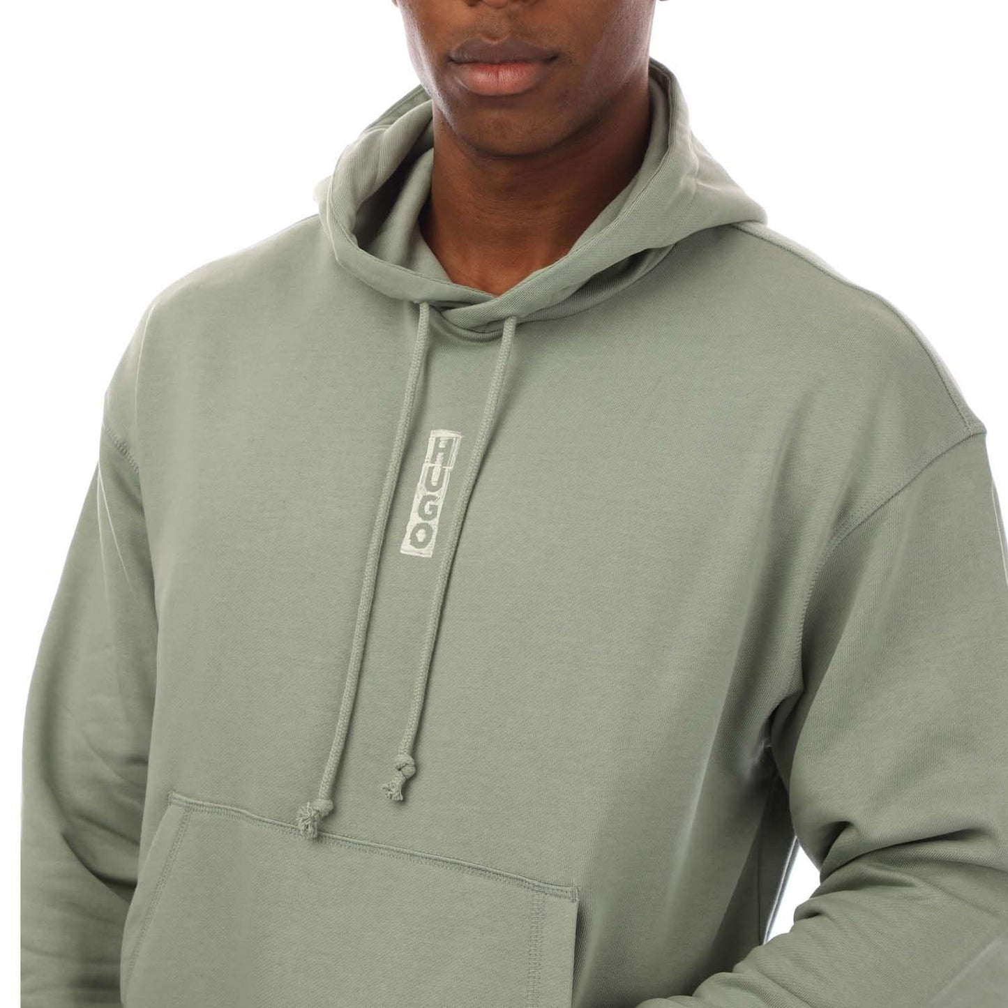 Green - Side - Hugo Boss Mens Diushi Hoodie