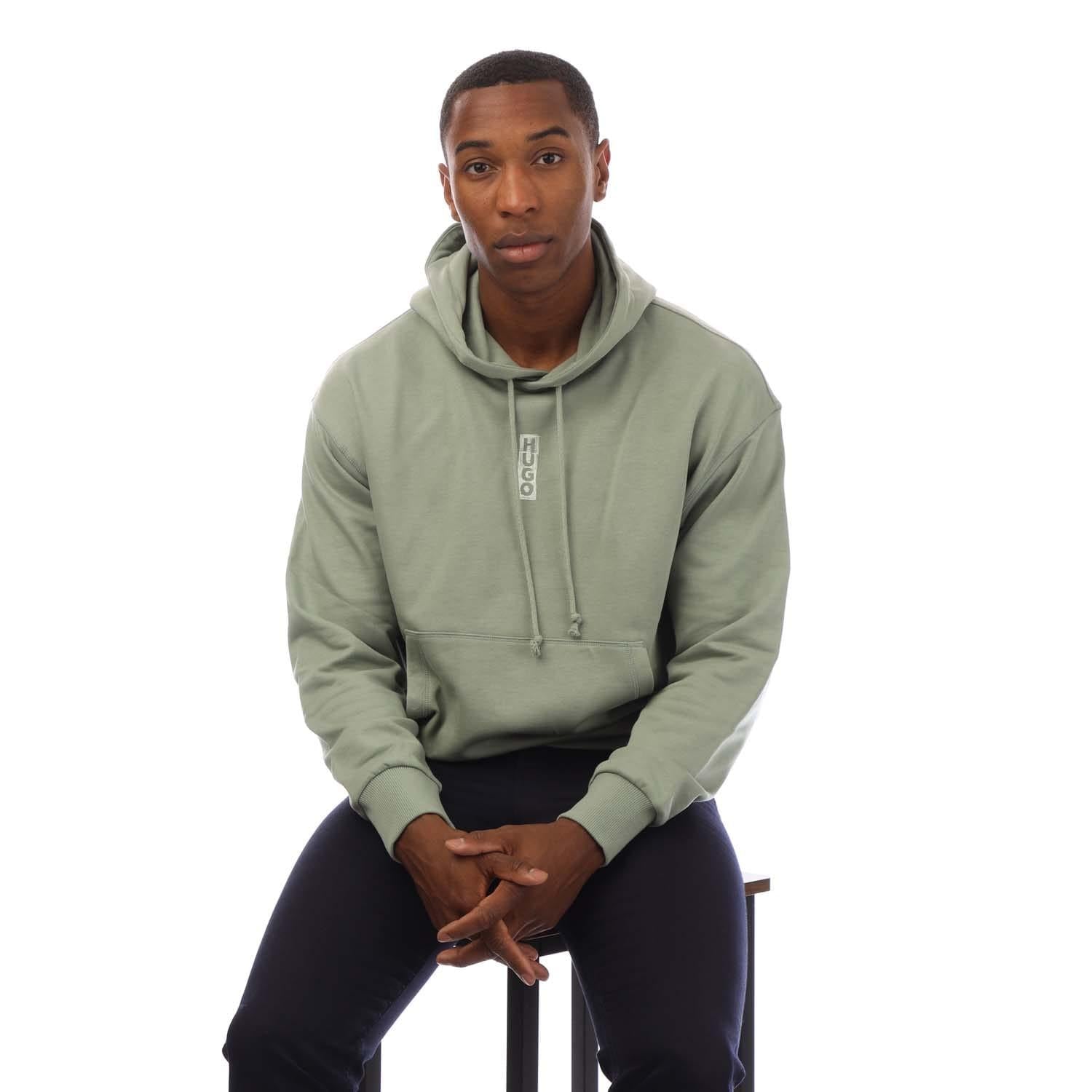 Green - Lifestyle - Hugo Boss Mens Diushi Hoodie