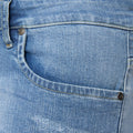 Light Blue - Side - Crosshatch Mens Riptrey Abraised Denim Scratch Shorts