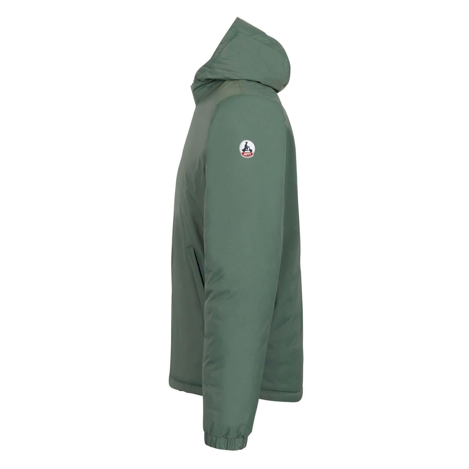 Green - Side - Jott Mens Bergen 2.0 Reversible Padded Jacket