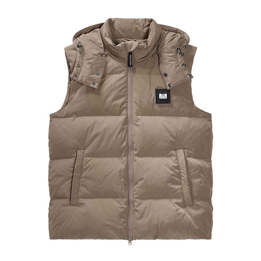 Brown - Front - Weekend Offender Mens Gordini Down Gilet