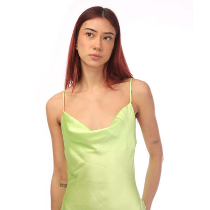Green - Lifestyle - Boss Womens-Ladies C_Disos Cowl Neck Slip Dress