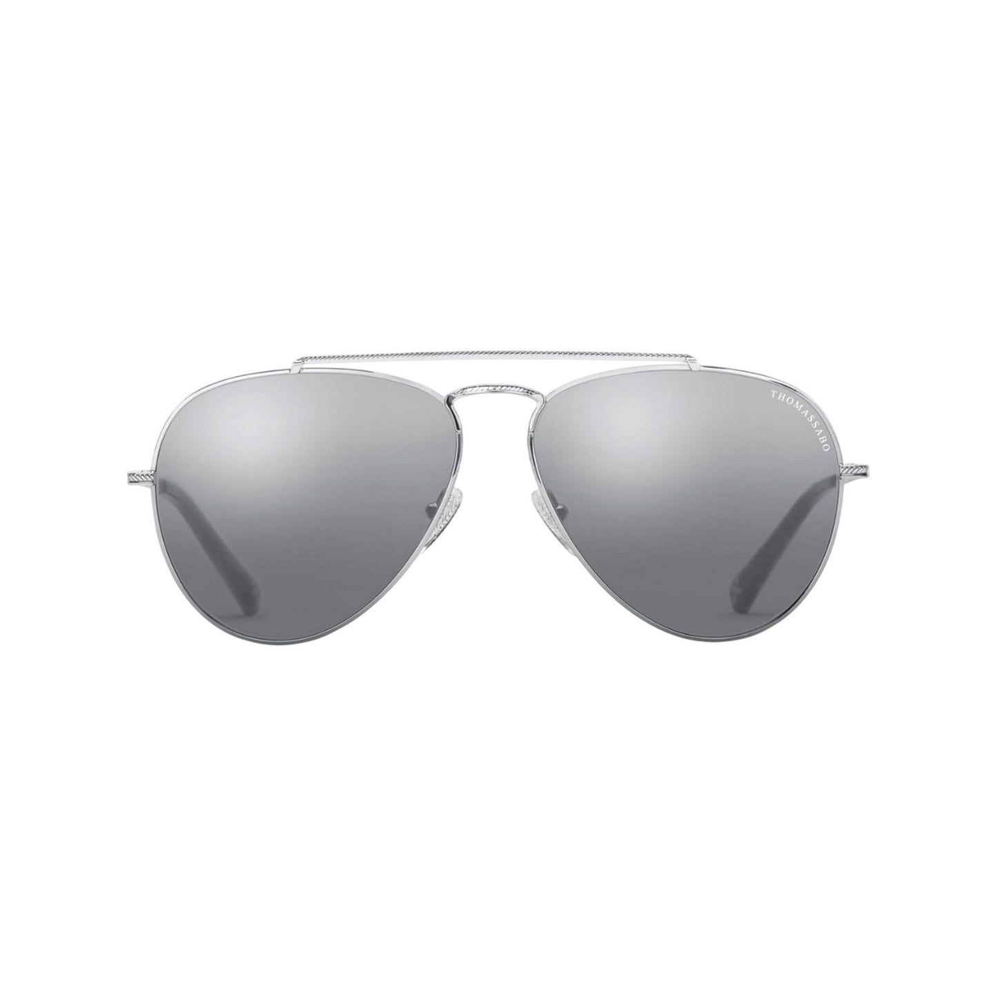 Black - Front - Thomas Sabo Harrison Mirrored Sunglasses