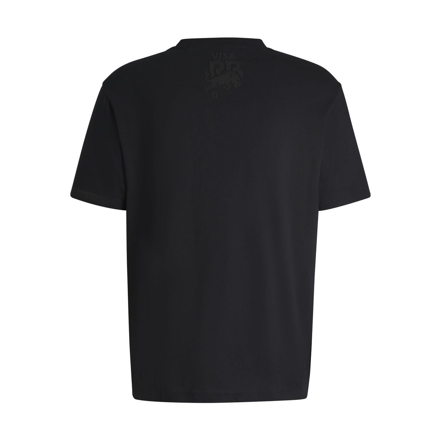 Black - Back - Hugo Mens Racing Bulls Logo T-Shirt