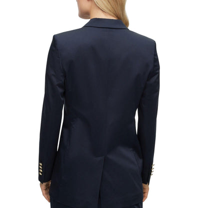 Dark Blue - Back - Boss Womens-Ladies Jatera3 Blazer