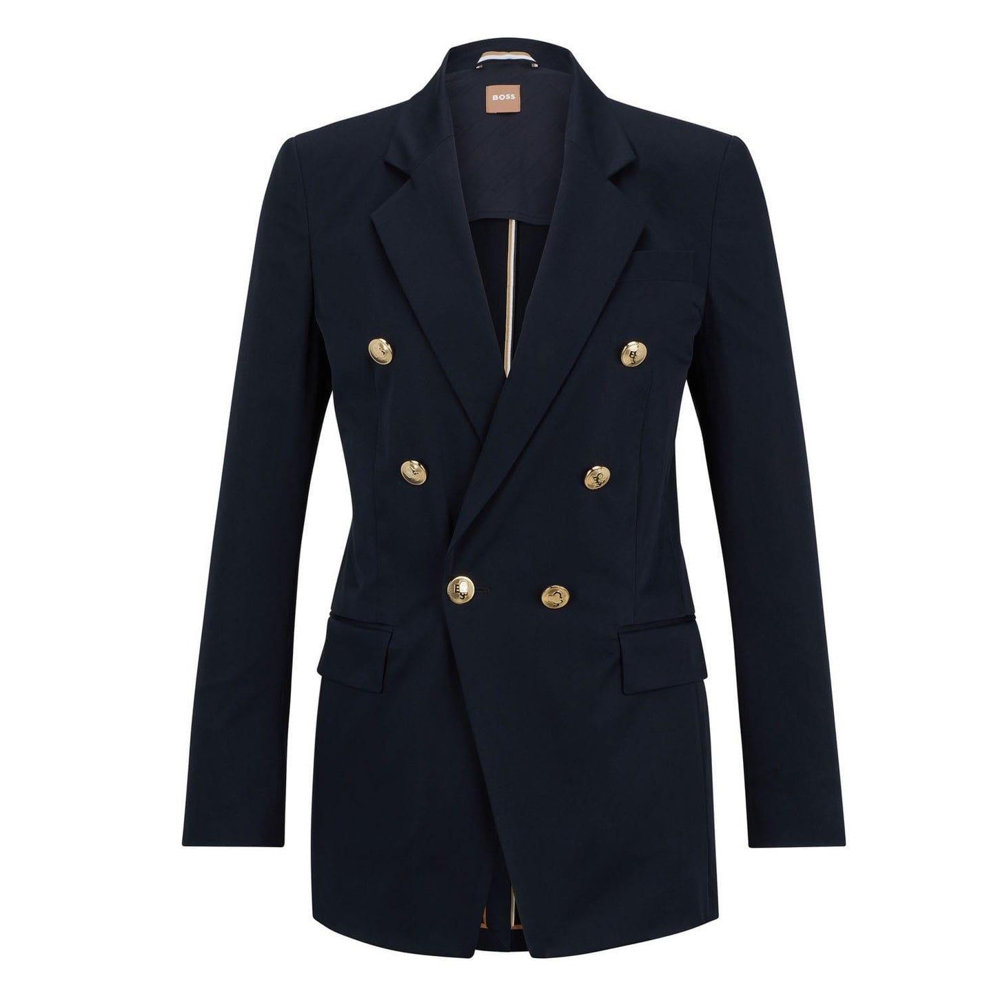 Dark Blue - Front - Boss Womens-Ladies Jatera3 Blazer