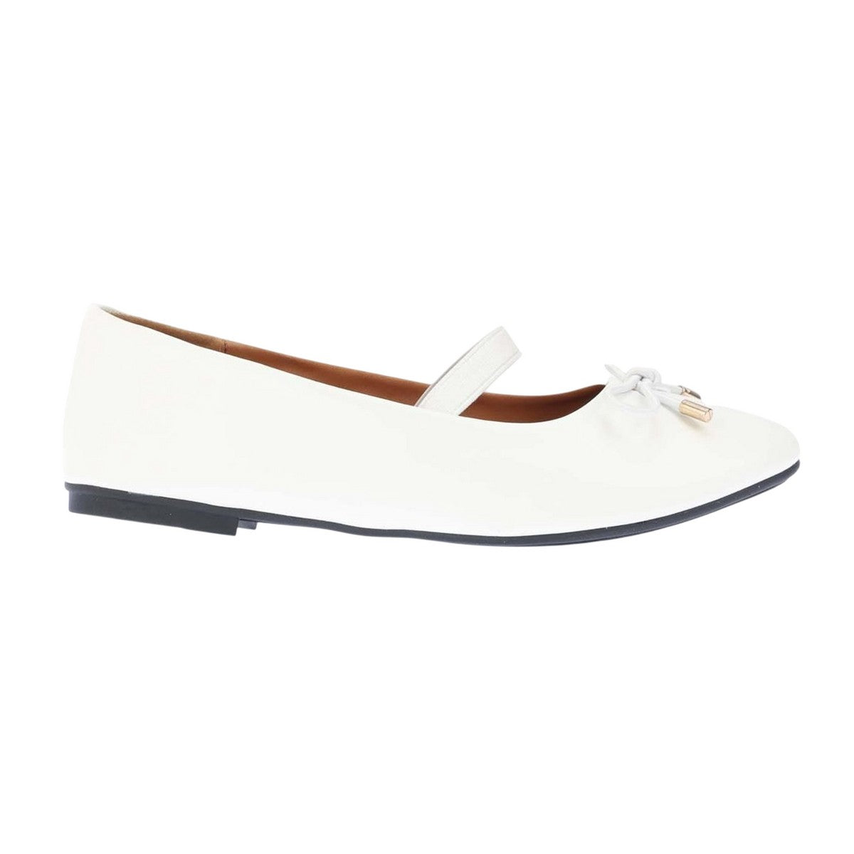 Off White - Side - No Doubt Girls Bow Shoes