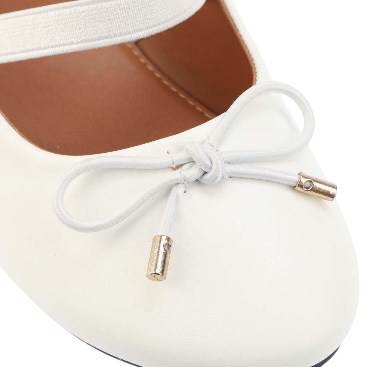 Off White - Pack Shot - No Doubt Girls Bow Shoes