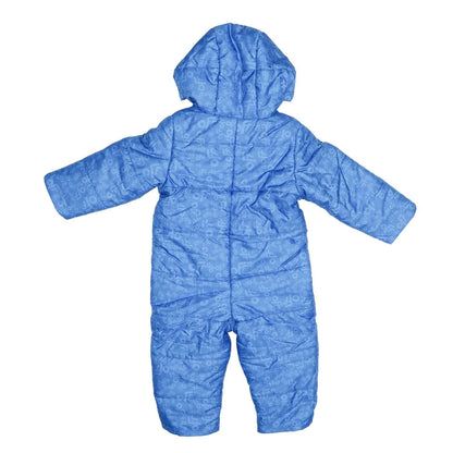 Blue - Back - Off White Baby All-Over Print Puffer Bodysuit
