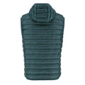 Forest Green - Back - Jott Mens Pat Down Hooded Gilet