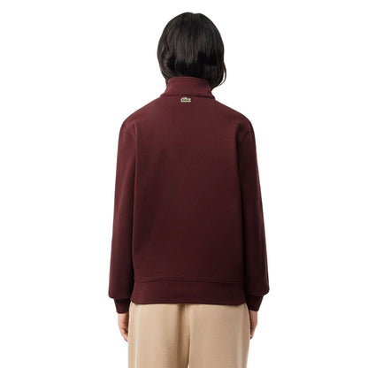 Maroon Red - Back - Lacoste Unisex Adult High-Neck Sweatshirt