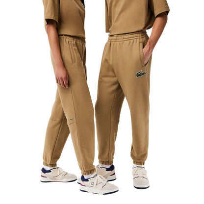 Brown - Pack Shot - Lacoste Unisex Adult Organic Cotton Fleece Jogging Bottoms