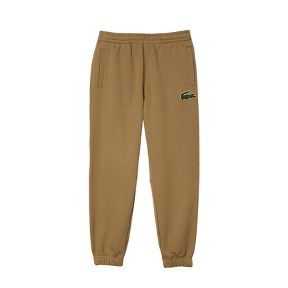 Brown - Front - Lacoste Unisex Adult Organic Cotton Fleece Jogging Bottoms