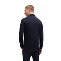 Dark Blue - Back - Boss Mens Pirol Long-Sleeved Polo Shirt