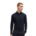 Dark Blue - Lifestyle - Boss Mens Pirol Long-Sleeved Polo Shirt