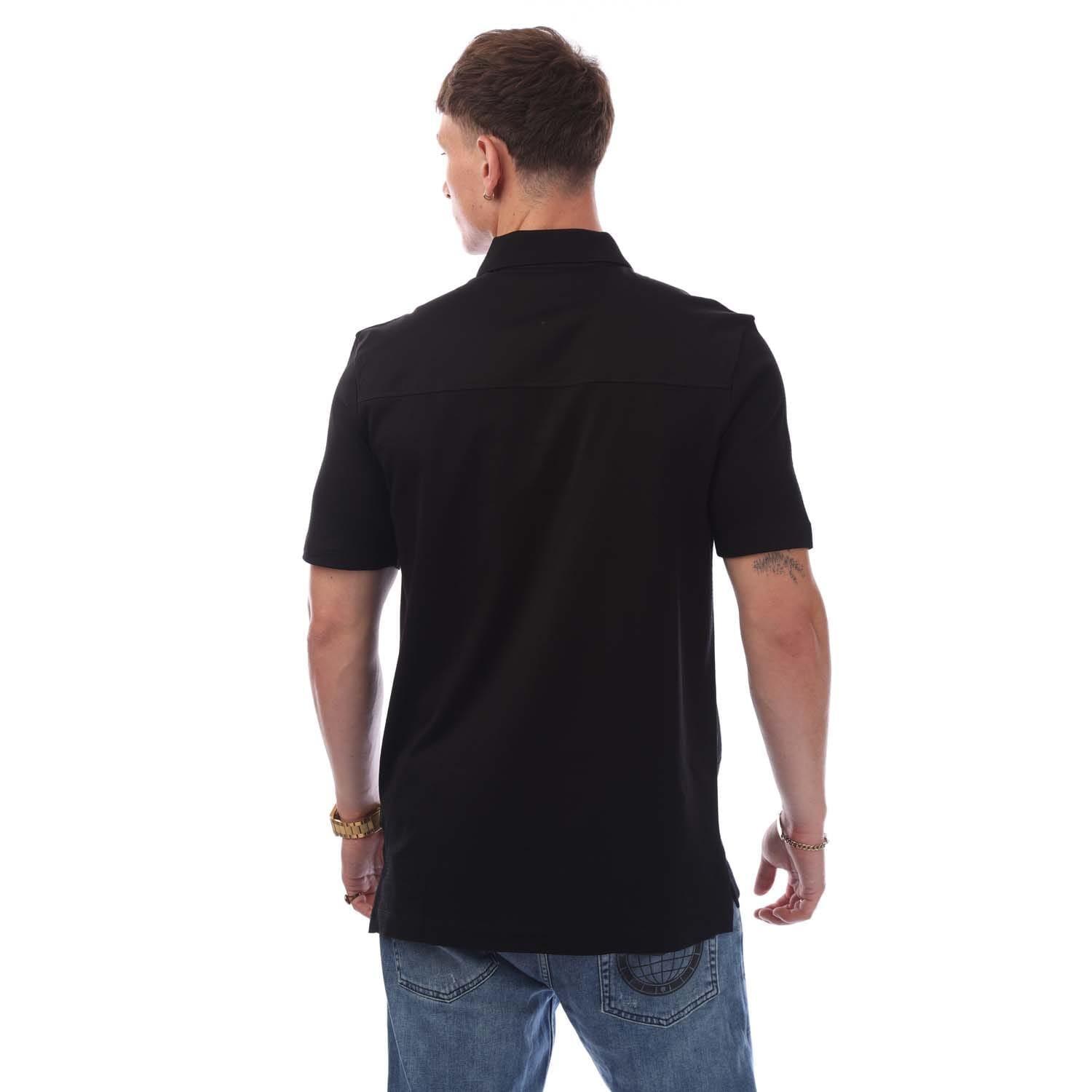 Black - Back - Hugo Boss Mens Parlay 207 Polo Shirt