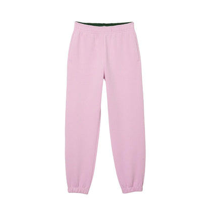 Pink - Front - Lacoste Womens-Ladies Piqué Jogging Bottoms