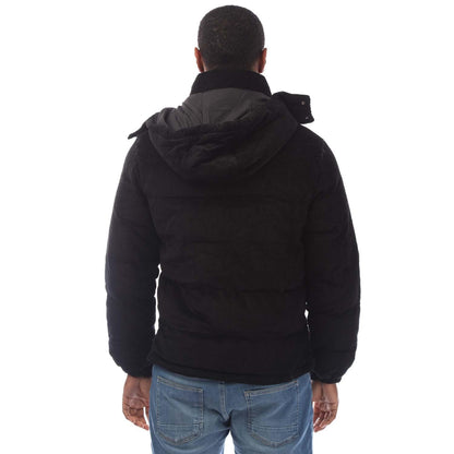 Black - Back - Luke 1977 Mens Mallard 3 Short Padded Jacket