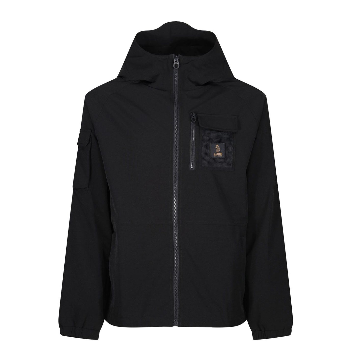 Black - Front - Luke 1977 Mens Full Zip Hoodie