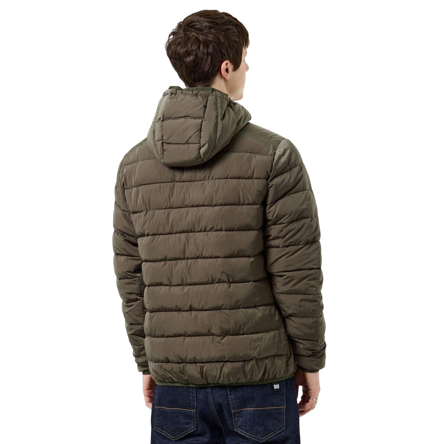 Green - Back - Weekend Offender Mens La Guardia Padded Jacket