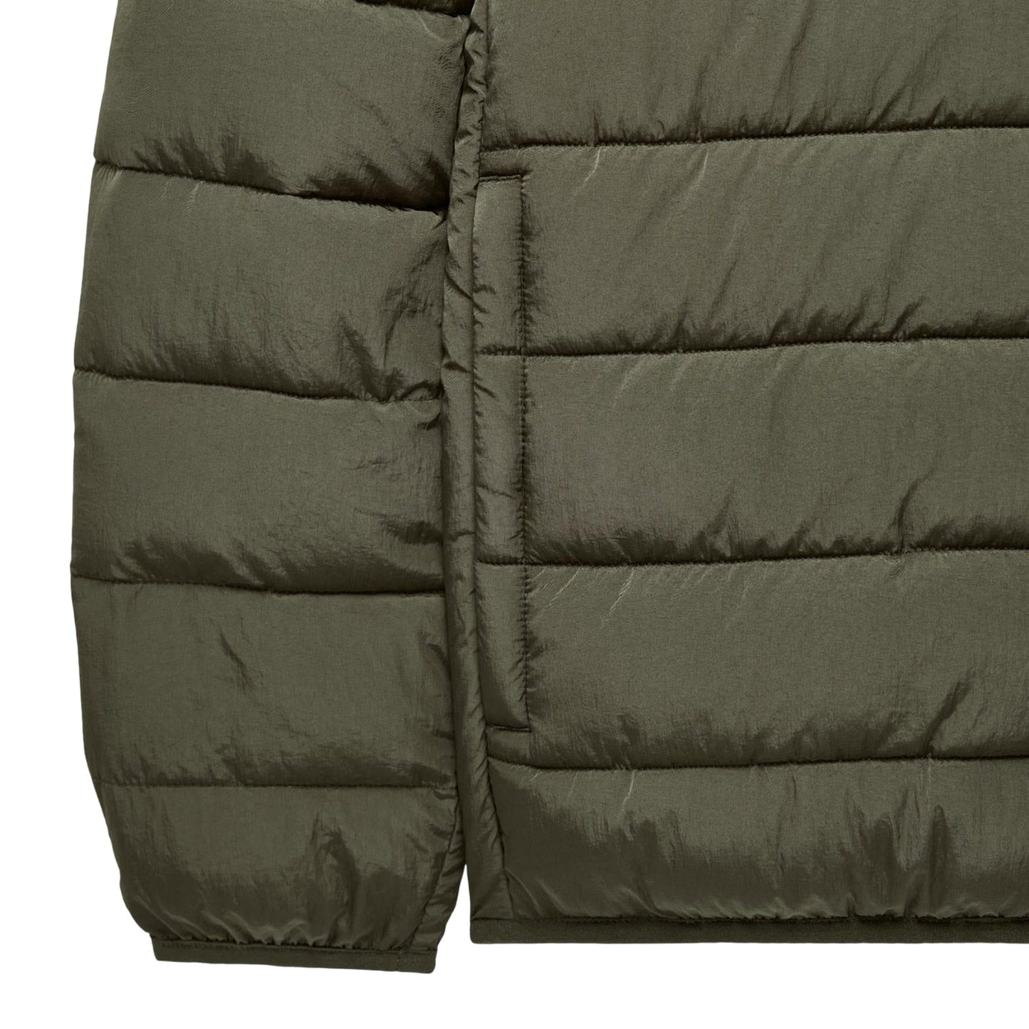 Green - Pack Shot - Weekend Offender Mens La Guardia Padded Jacket