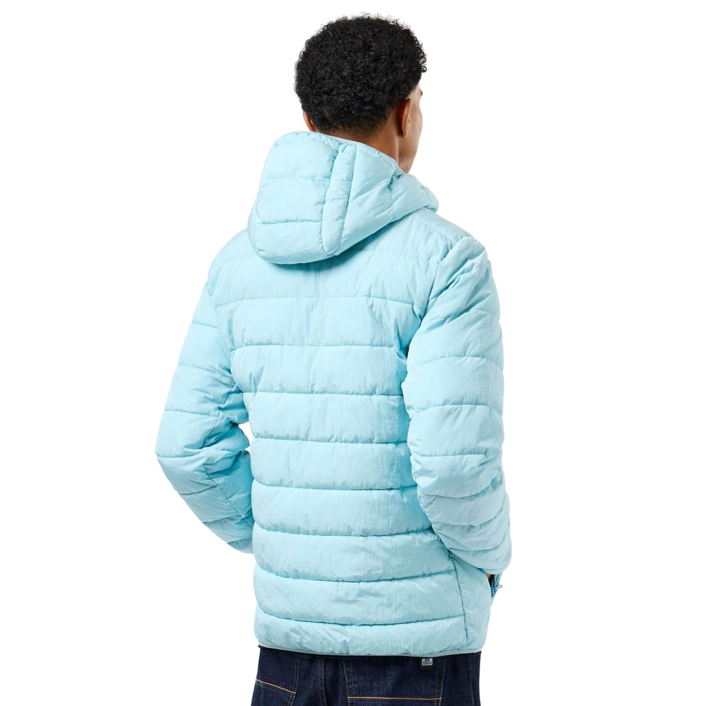 Light Blue - Back - Weekend Offender Mens La Guardia Padded Jacket