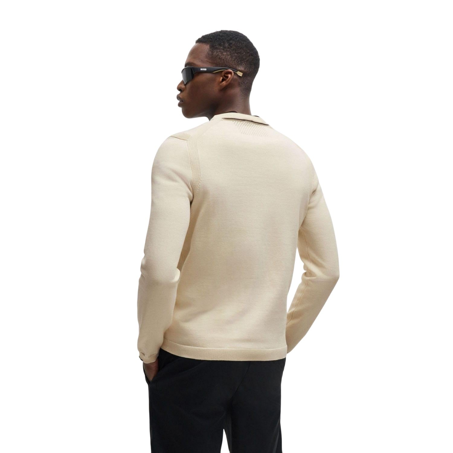 White - Back - Hugo Boss Mens Logo Regular Sweatshirt