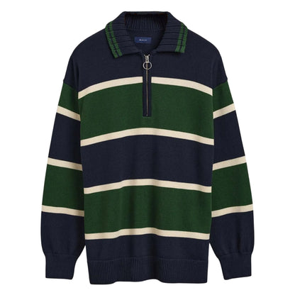 Blue - Front - Gant Unisex Adult Knitted Heavy Rugby Sweatshirt