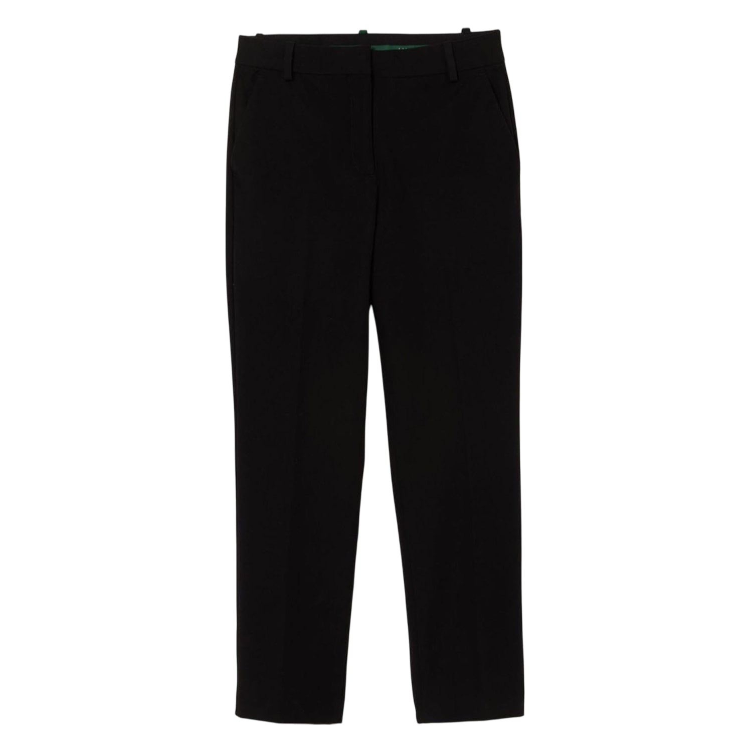 Black - Front - Lacoste Womens-Ladies Cotton Stretch Slim Chinos