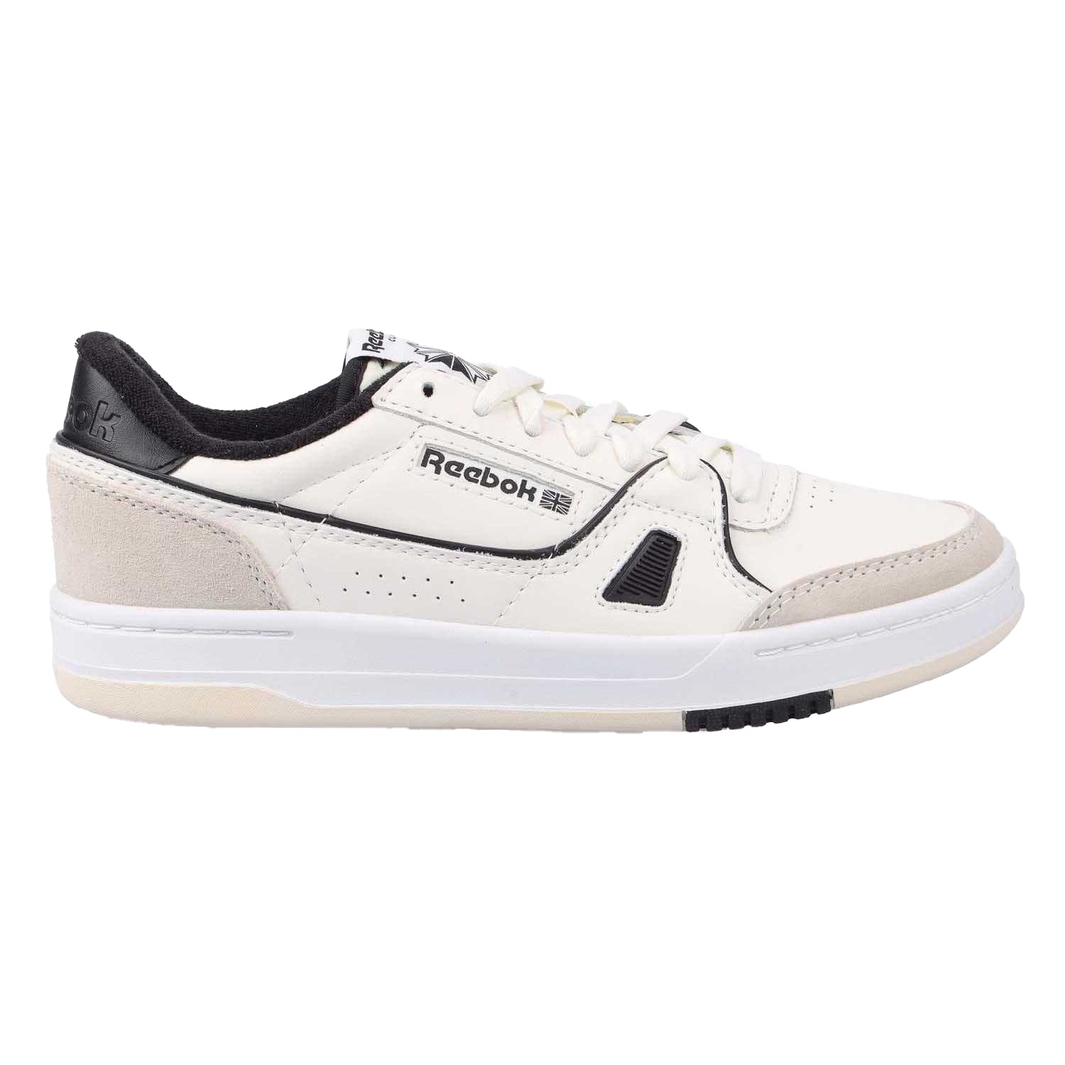 White-Black - Side - Reebok Unisex Adult LT Court Leather Trainers