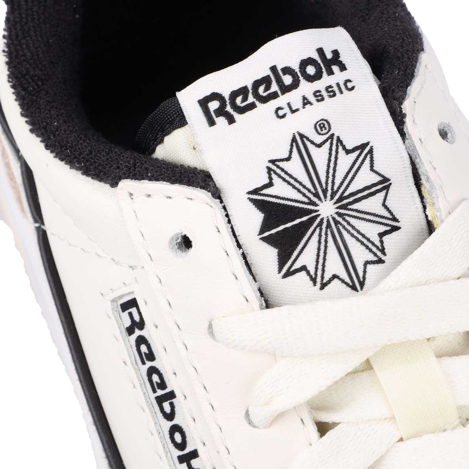 White-Black - Pack Shot - Reebok Unisex Adult LT Court Leather Trainers