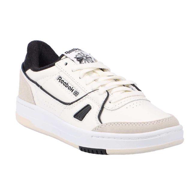 White-Black - Front - Reebok Unisex Adult LT Court Leather Trainers