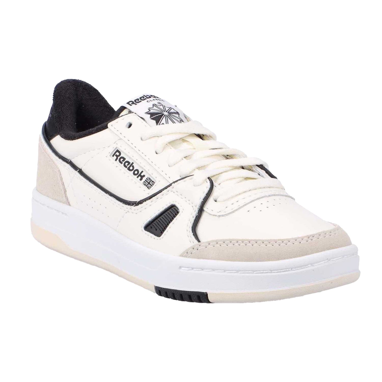 White-Black - Front - Reebok Unisex Adult LT Court Leather Trainers