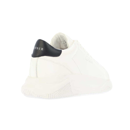 White - Back - Lavair Unisex Adult Linear Nappa Leather Trainers