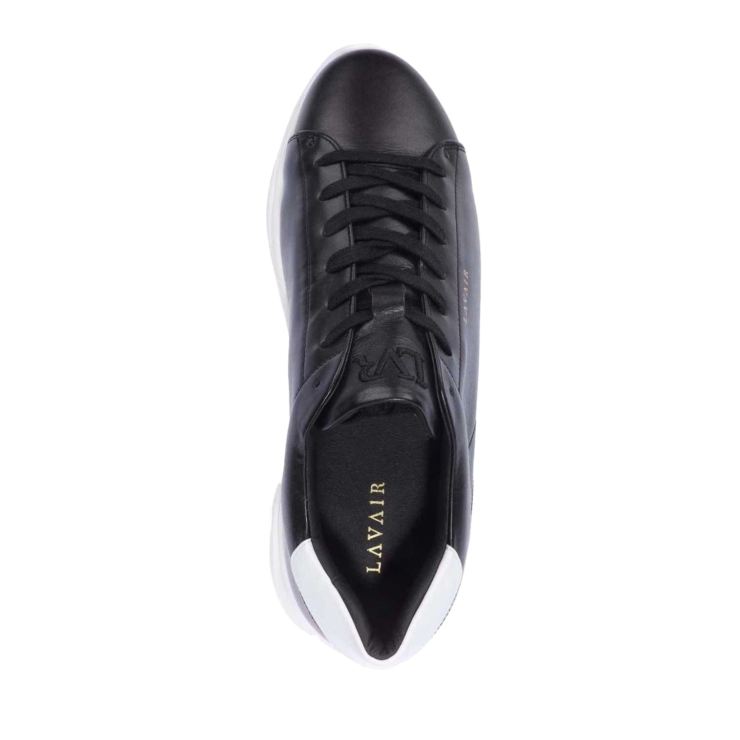 Black - Lifestyle - Lavair Unisex Adult Linear Nappa Leather Trainers