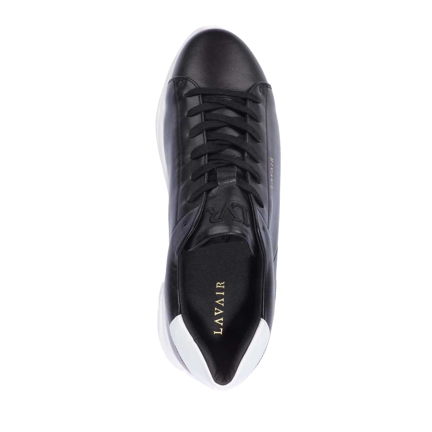 Black - Lifestyle - Lavair Unisex Adult Linear Nappa Leather Trainers