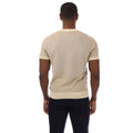 Beige - Back - Hugo Boss Mens Knitted T-Shirt
