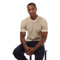 Beige - Lifestyle - Hugo Boss Mens Knitted T-Shirt