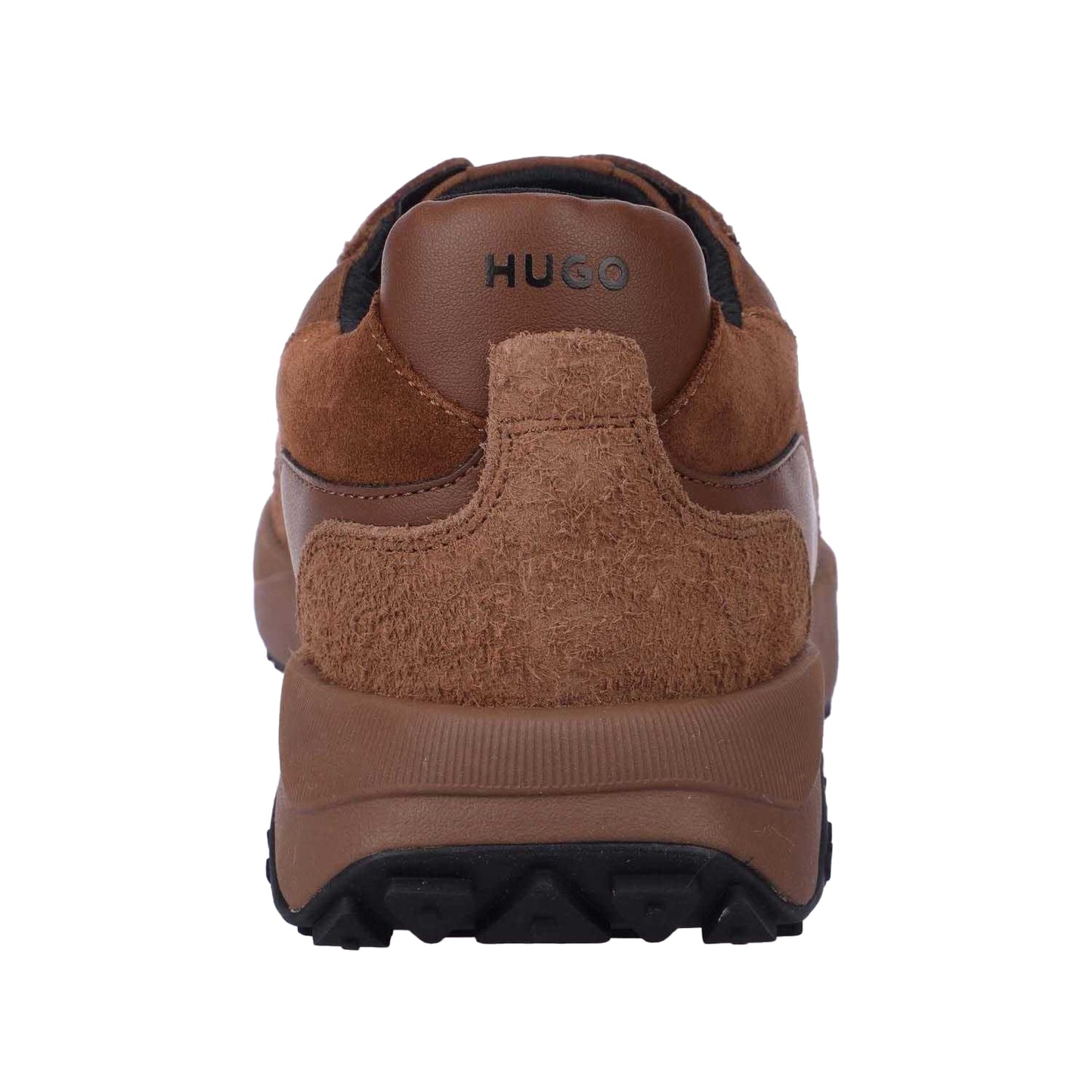 Brown - Pack Shot - Hugo Mens Kane Runner Suede Trainers