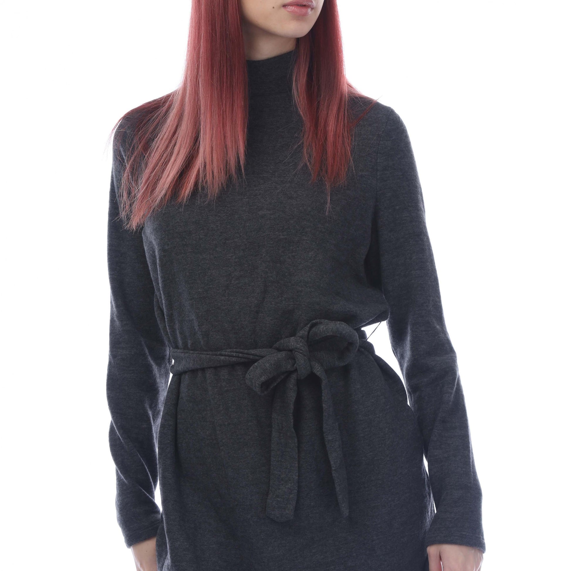 Black - Side - Vero Moda Womens-Ladies Bella Jersey Long-Sleeved Dress