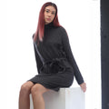 Black - Lifestyle - Vero Moda Womens-Ladies Bella Jersey Long-Sleeved Dress