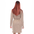 Mink - Back - Vero Moda Womens-Ladies Bella Jersey Long-Sleeved Dress