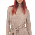 Mink - Side - Vero Moda Womens-Ladies Bella Jersey Long-Sleeved Dress