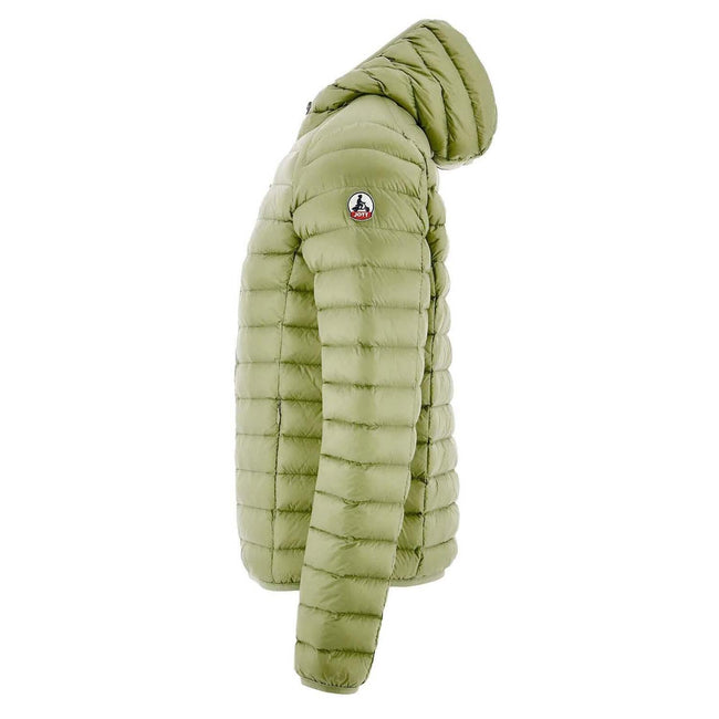 Green - Side - Jott Mens Nico Puffer Lightweight Down Jacket