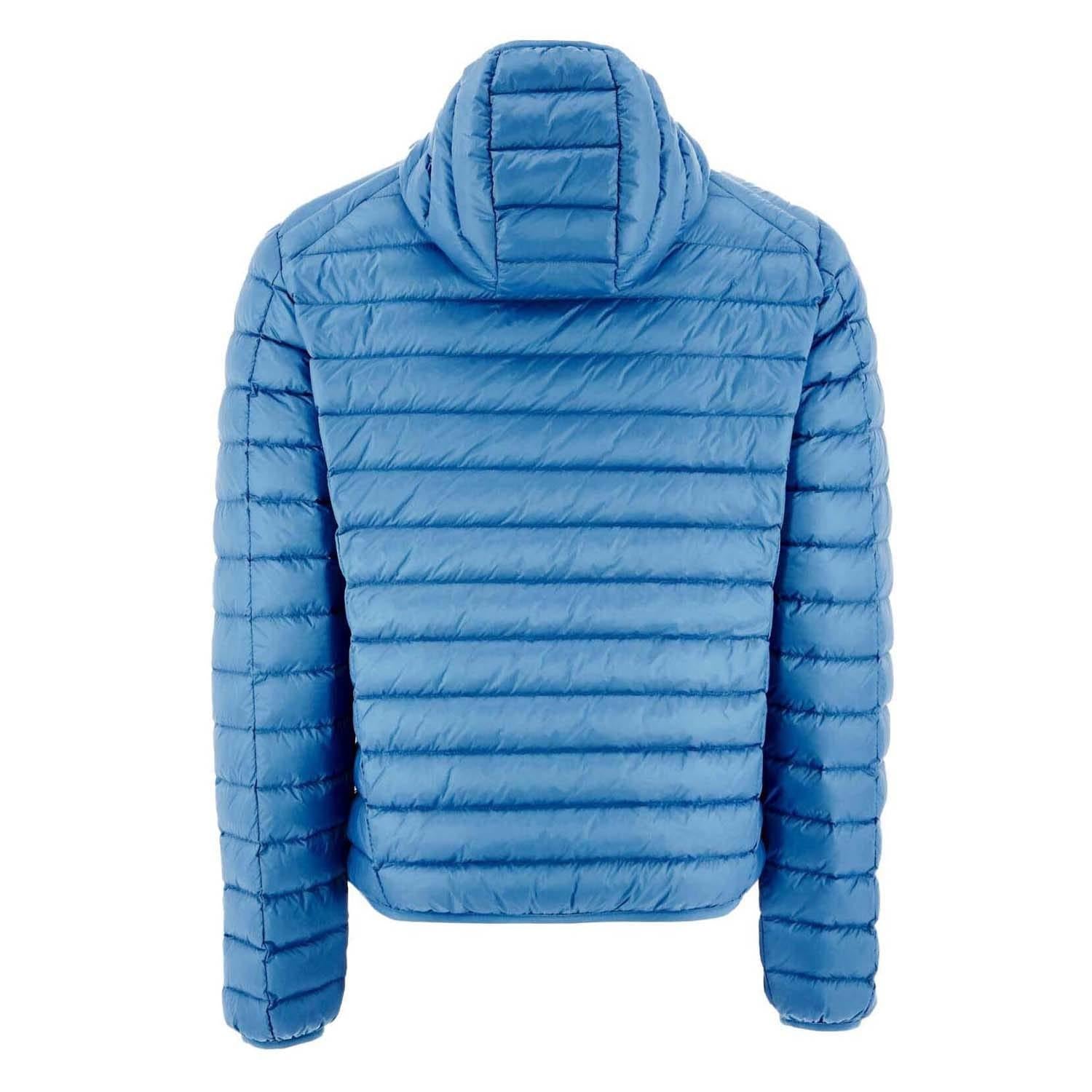 Denim - Back - Jott Mens Nico Puffer Lightweight Down Jacket