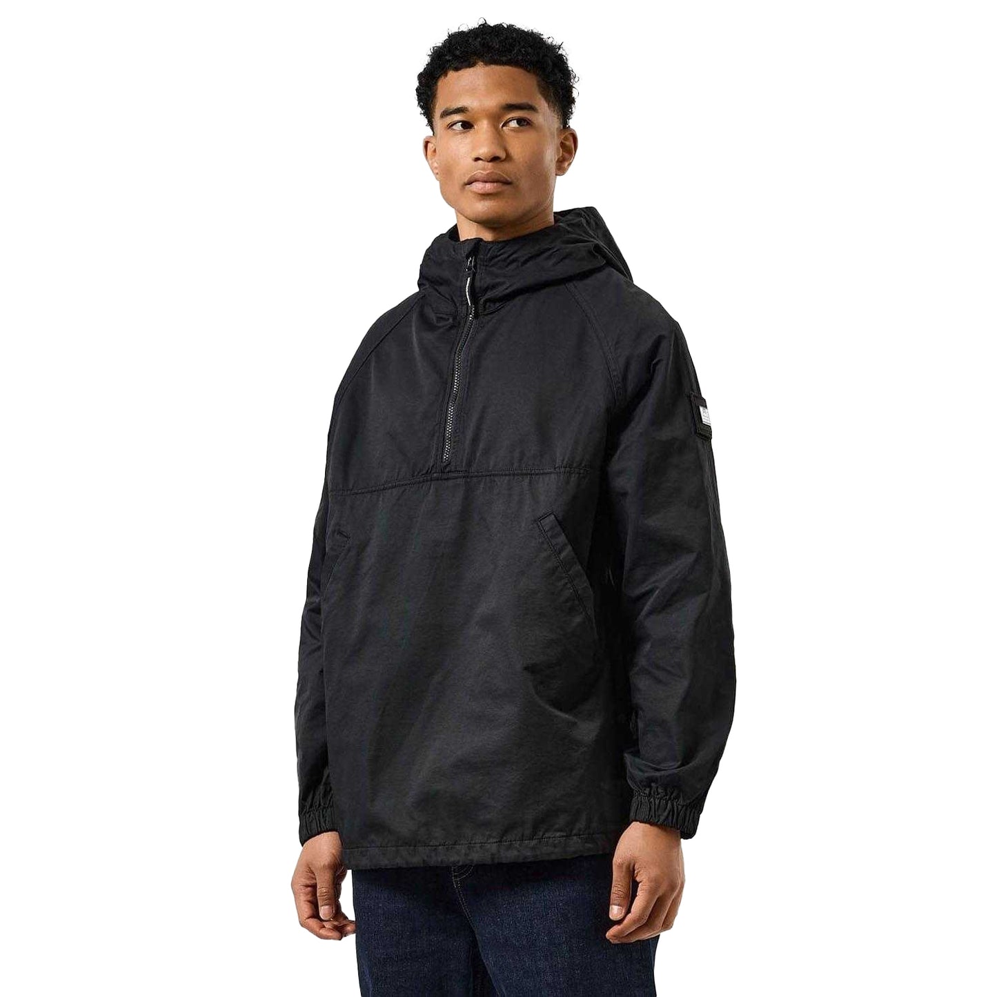 Black - Close up - Weekend Offender Mens Piotti Smock Top