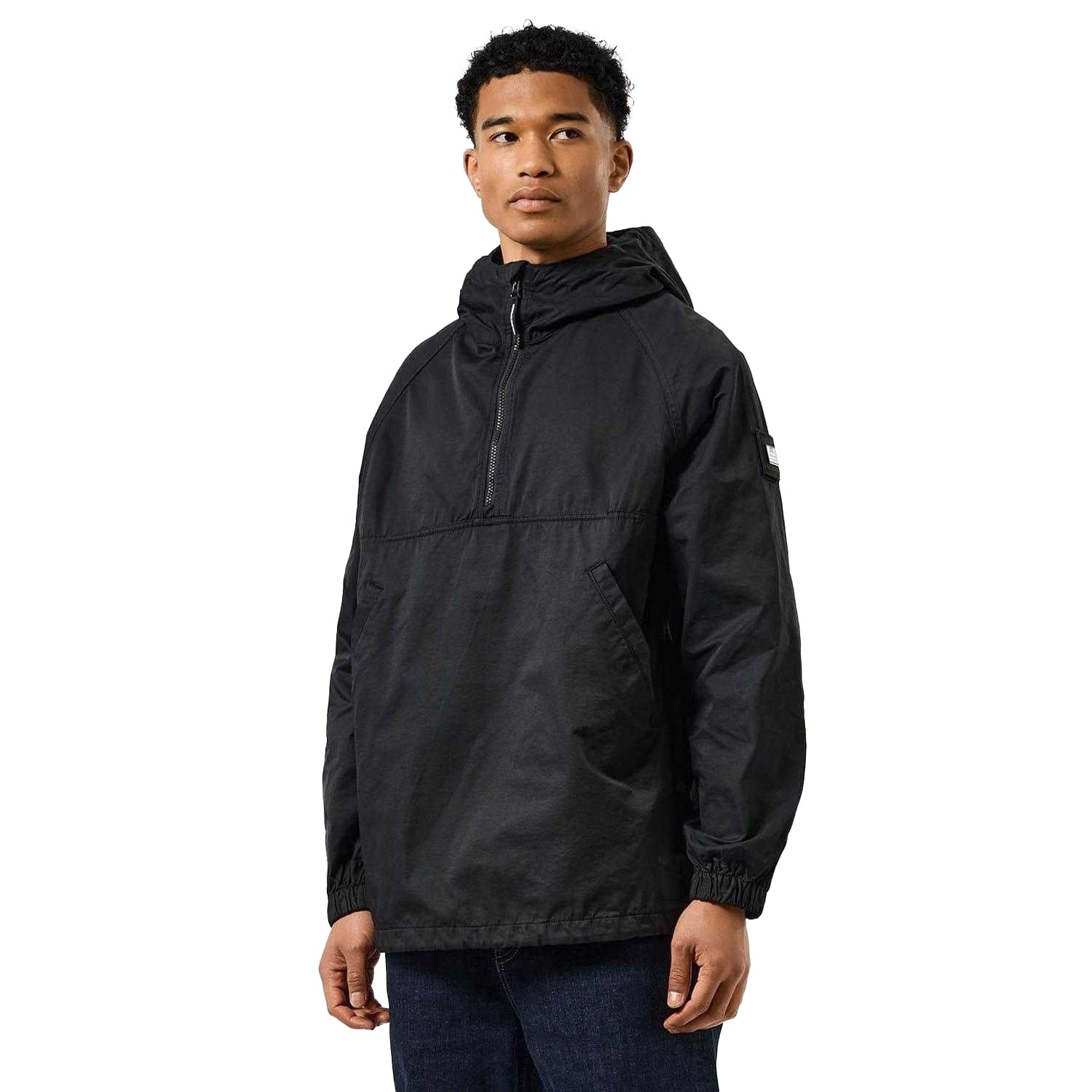 Black - Close up - Weekend Offender Mens Piotti Smock Top