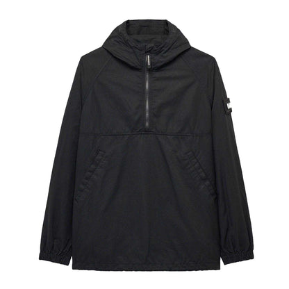Black - Front - Weekend Offender Mens Piotti Smock Top